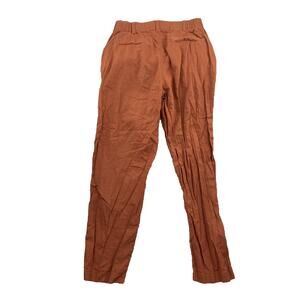 Uniqlo Women Extra Small Pants Linen Blend 26" Inseam Tapered 14-0
